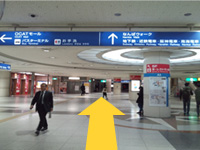 JR「難波駅」からの行き方1